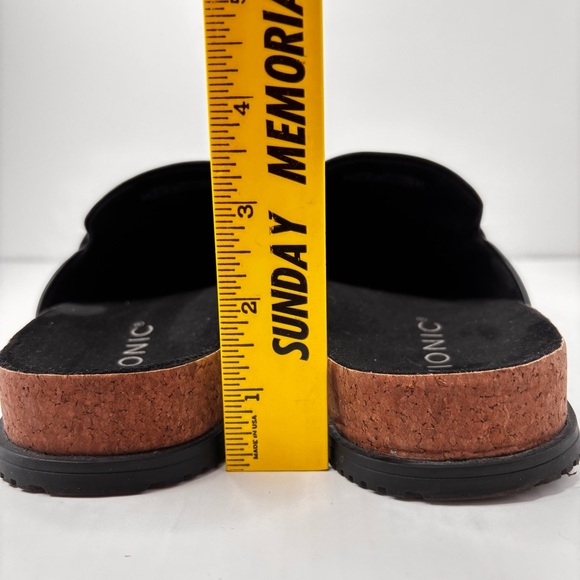 Vionic Georgie Mule Black Leather Womens Comfort Shoe Size 8.5 Arch Support NEW! - Picture 5 of 13